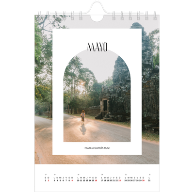 Calendario personalizado A5 — El arco abierto [Mayo]