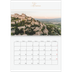 Calendario personalizado doble A4 — Banner de texto dorado [Enero]