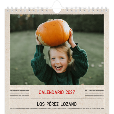 Calendarios Cuadrados — Efecto de sello craft [portada]