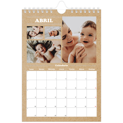 Calendario personalizado A5 — Editorial de este año [Abril]