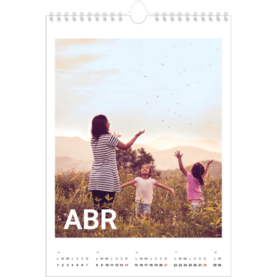 Calendario personalizado A4 — El gran mes [Abril]