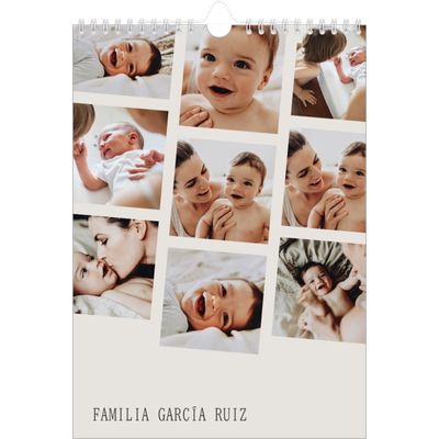 Calendario personalizado A4 — Recuerdos en movimiento [portada]