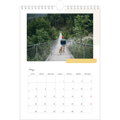 Calendario personalizado A4 — Tonos apagados [portada]