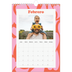 Calendario personalizado A4 — Juego de patrones [Febrero]