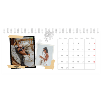 Calendarios de mesa — Scrapbook con estilo [Marzo]