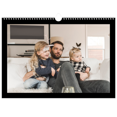 Calendario A3 horizontal — Margen negro [portada]