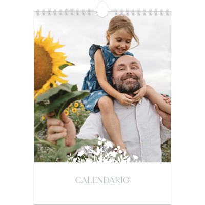 Calendario personalizado A4 — Motivo floral [portada]