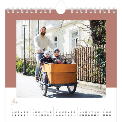 Calendarios Cuadrados — Marcos de la tierra [Abril]