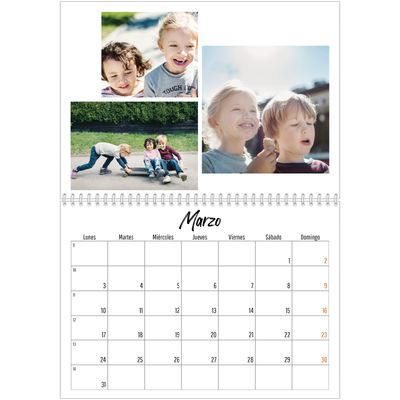 Calendario personalizado doble A4 — Este(a) soy yo [Marzo]