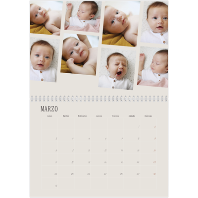 Calendario personalizado doble A4 — Recuerdos en movimiento [Marzo]