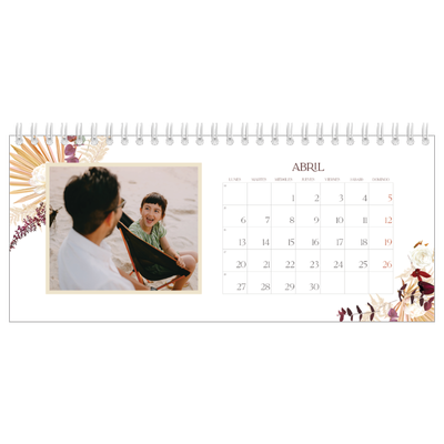 Calendarios de mesa — Boho [Abril]