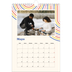 Calendario personalizado A4 — Líneas retro [portada]