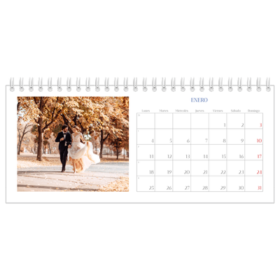 Calendarios de mesa — Clásico cobalto [Enero]