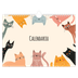 Calendario A4 horizontal — Gatos y garabatos [portada]