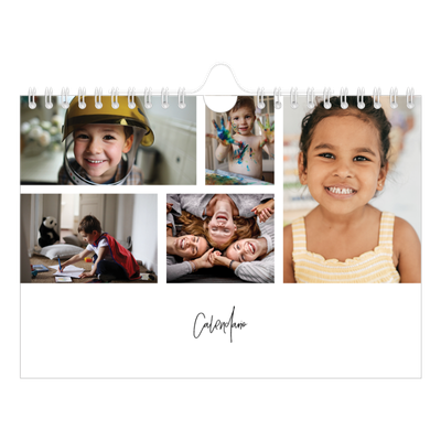 Calendario personalizado A5 — Disposición de fotos [portada]