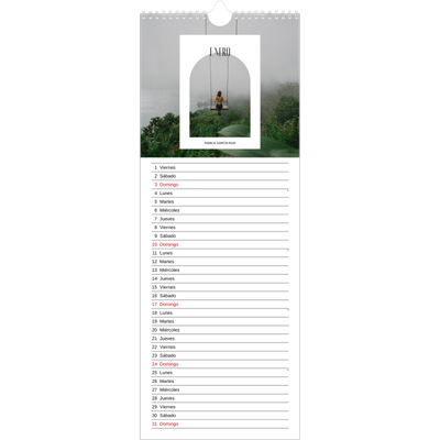 Calendario de cocina  — El arco abierto [Enero]