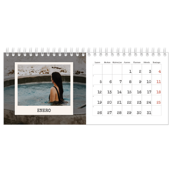 Calendario fotográfico de escritorio — La edición de retratos