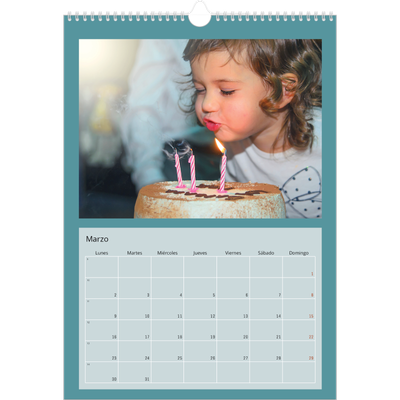 Calendarios A3 — Colorea mi mundo [Marzo]