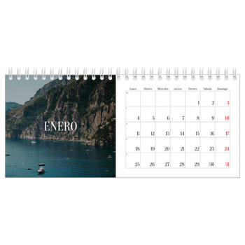 Calendario fotográfico de escritorio — Escapada infinita