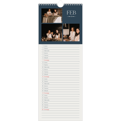 Calendario de cocina  — Pizarra y caligrafía [Febrero]