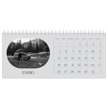 Calendario fotográfico de escritorio — Ruta de aventuras