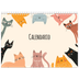 Calendario personalizado doble A4 — Gatos y garabatos [portada]