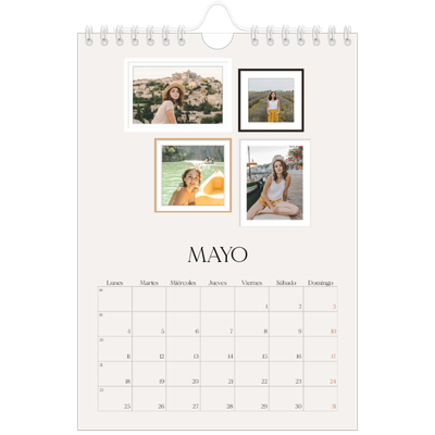 Calendario personalizado A5 — Galería de fotos de pared [portada]