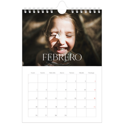 Calendario personalizado A5 — Doce grandes meses [Febrero]
