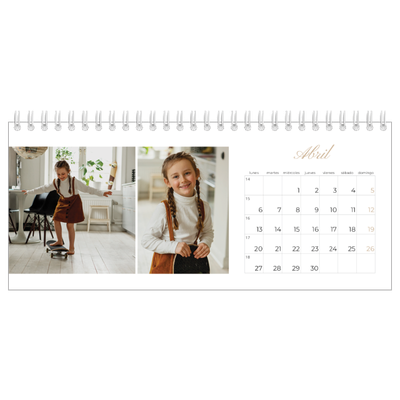 Calendarios de mesa — Cajas de tiras de fotos [Abril]