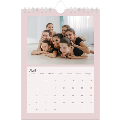 Calendario personalizado A5 — Neo Scandi [Abril]
