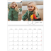 Calendario personalizado doble A4 — Fotos y caligrafía [Enero]