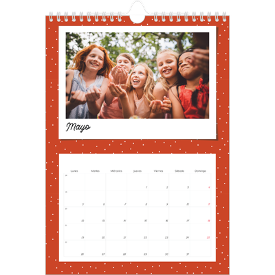 Calendario personalizado A4 — Instantáneas pop de colores [portada]