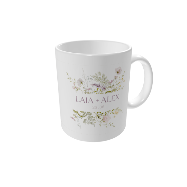 Tazas personalizadas — Felicidad en flor