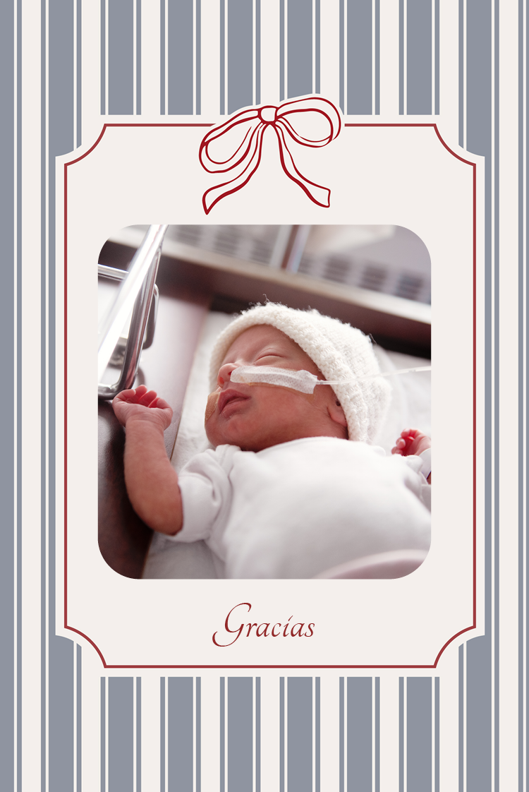 Tarjetas de agradecimiento — Rayas con mimo