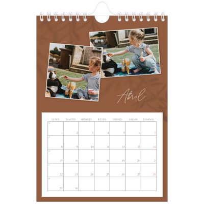 Calendario personalizado A5 — Con los pies en la tierra [Abril]