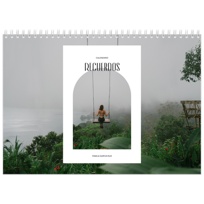 Calendario personalizado doble A4 — El arco abierto [portada]