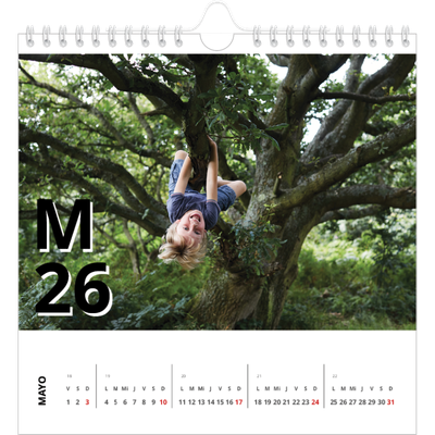 Calendarios Cuadrados — Estilo de letra [portada]