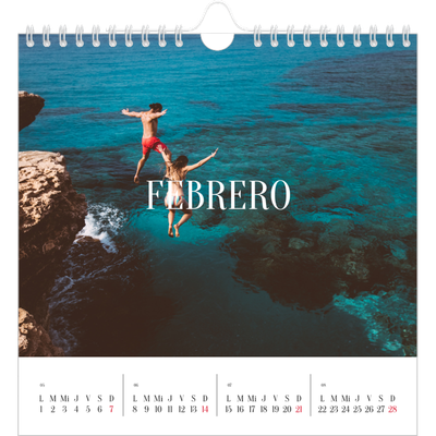 Calendarios Cuadrados — Escapada infinita [Febrero]