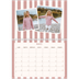 Calendario personalizado doble A4 — Patrones retro [Marzo]