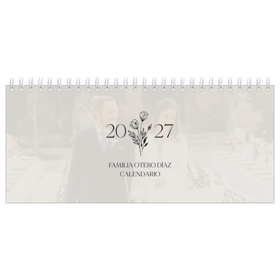 Calendarios de mesa — Iniciales en flor [portada]