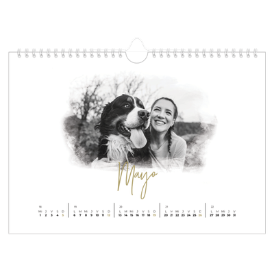 Calendario A4 horizontal — Efectos fotográficos [Mayo]