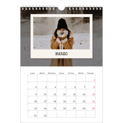 Calendario personalizado A4 — La edición de retratos [Marzo]