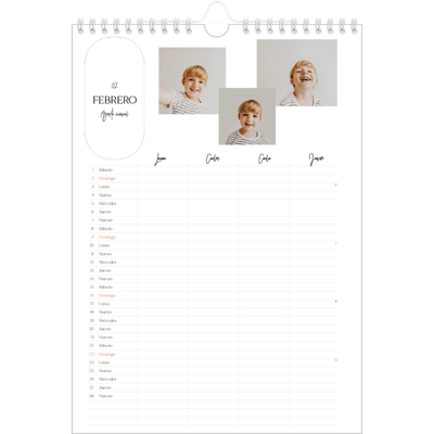 Planificadores familiares A4 — Planificador familiar Haciendo planes - Familia de 4 [Febrero]