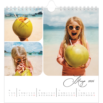 Calendarios Cuadrados — Fotos y caligrafía [portada]