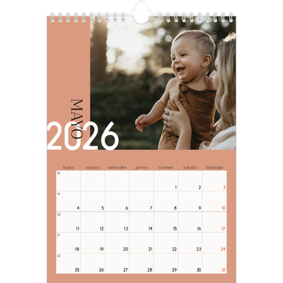 Calendario personalizado A4 — Texto superpuesto [portada]