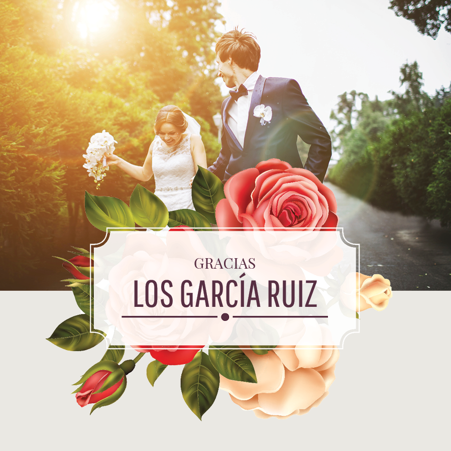 Tarjetas de agradecimiento — Rosas vintage