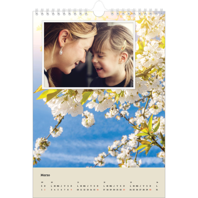 Calendario personalizado A4 — Cuatro estaciones [Marzo]