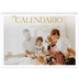 Calendario personalizado doble A4 — Texto dorado grande [portada]