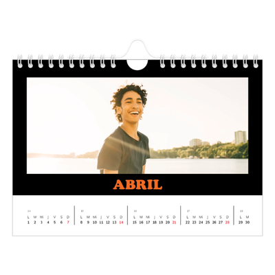 Calendario personalizado A5 — Tipo divertido [Abril]