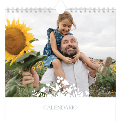Calendarios Cuadrados — Motivo floral [portada]